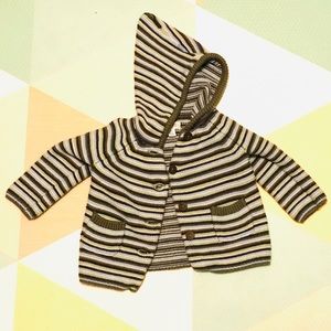 Gymboree unisex cotton knit cardigan 3-6 month